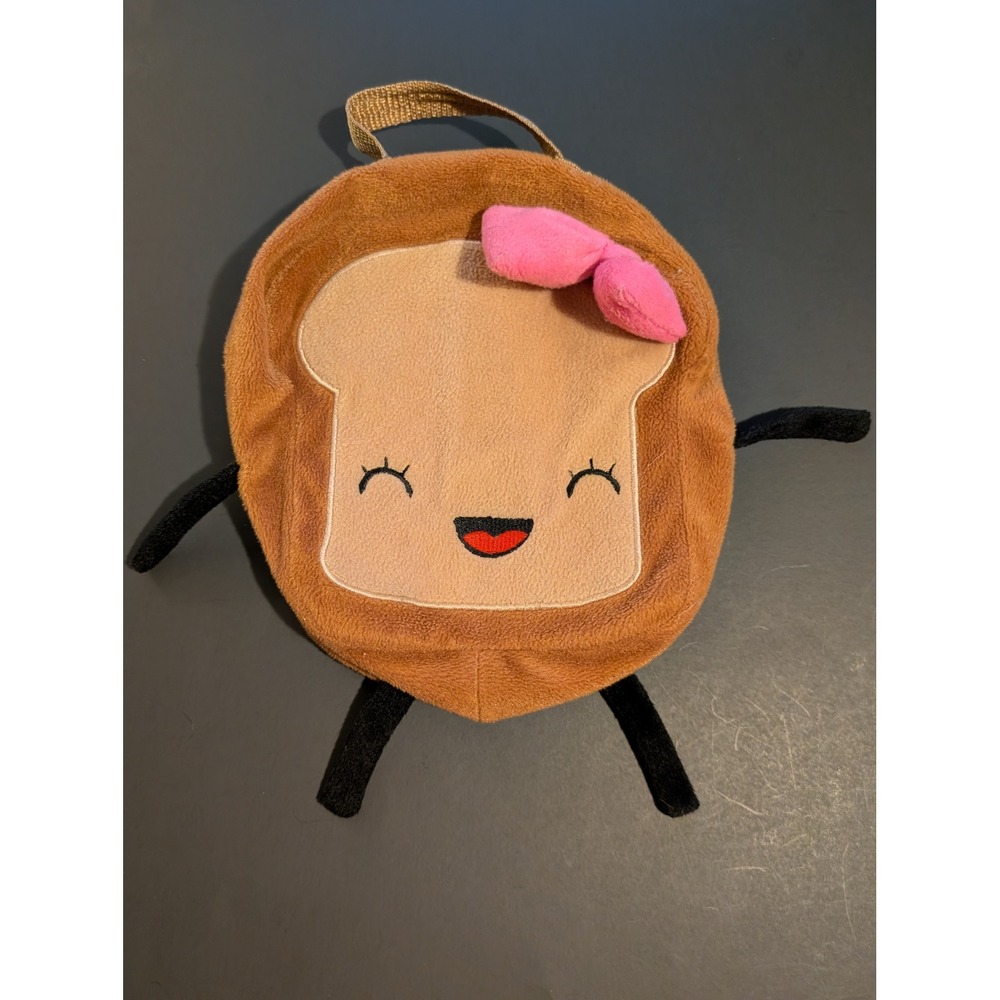 Champy Chinito Plush Toast Kawaii Character Purse Bag Brown Pink Kidcore